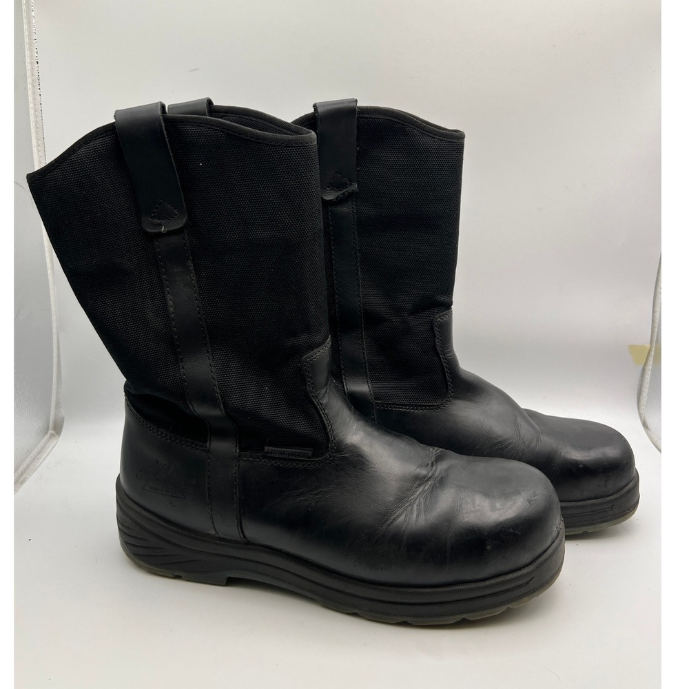 Thorogood Mens Station Boots Black Leather 834-6006 Western Size 10W
